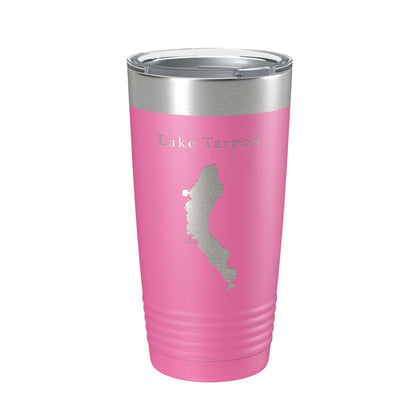 Lake Tarpon Map Tumbler Travel Mug Insulated Laser Engraved Coffee Cup Florida 20 oz-11
