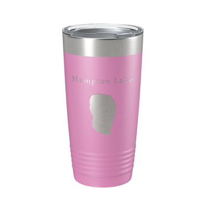 Hampton Lake Map Tumbler Travel Mug Insulated Laser Engraved Coffee Cup Florida 20 oz-14