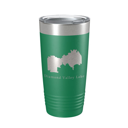 Diamond Valley Lake Map Tumbler Travel Mug Insulated Laser Engraved Coffee Cup California 20 oz-9