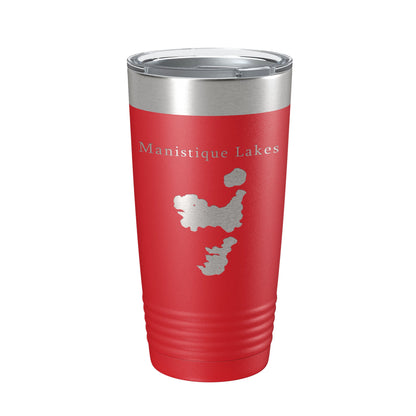 Manistique Lakes Map Tumbler Travel Mug Insulated Laser Engraved Coffee Cup Michigan 20 oz-10