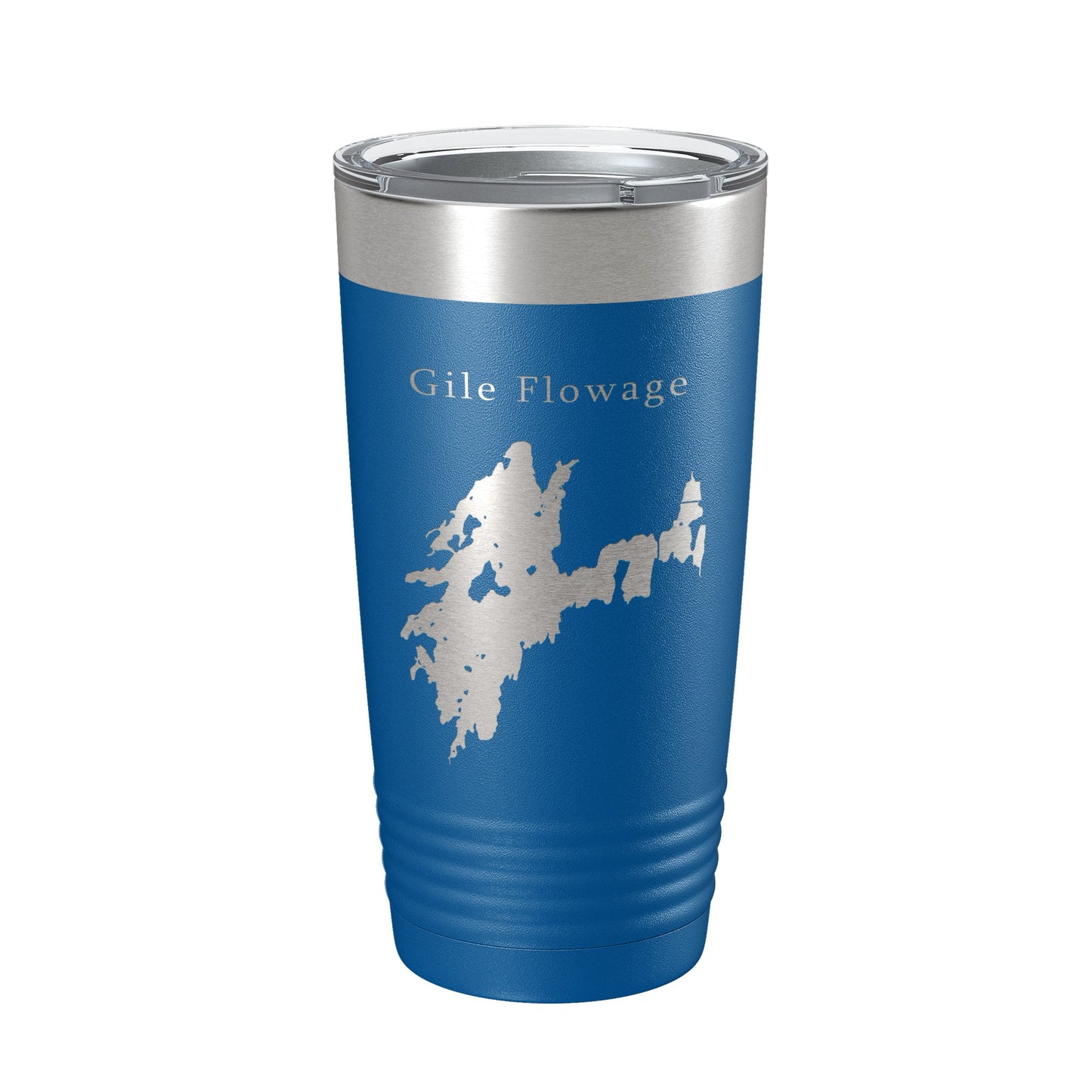 Gile Flowage Tumbler Lake Map Travel Mug Insulated Laser Engraved Coffee Cup Wisconsin 20 oz-6