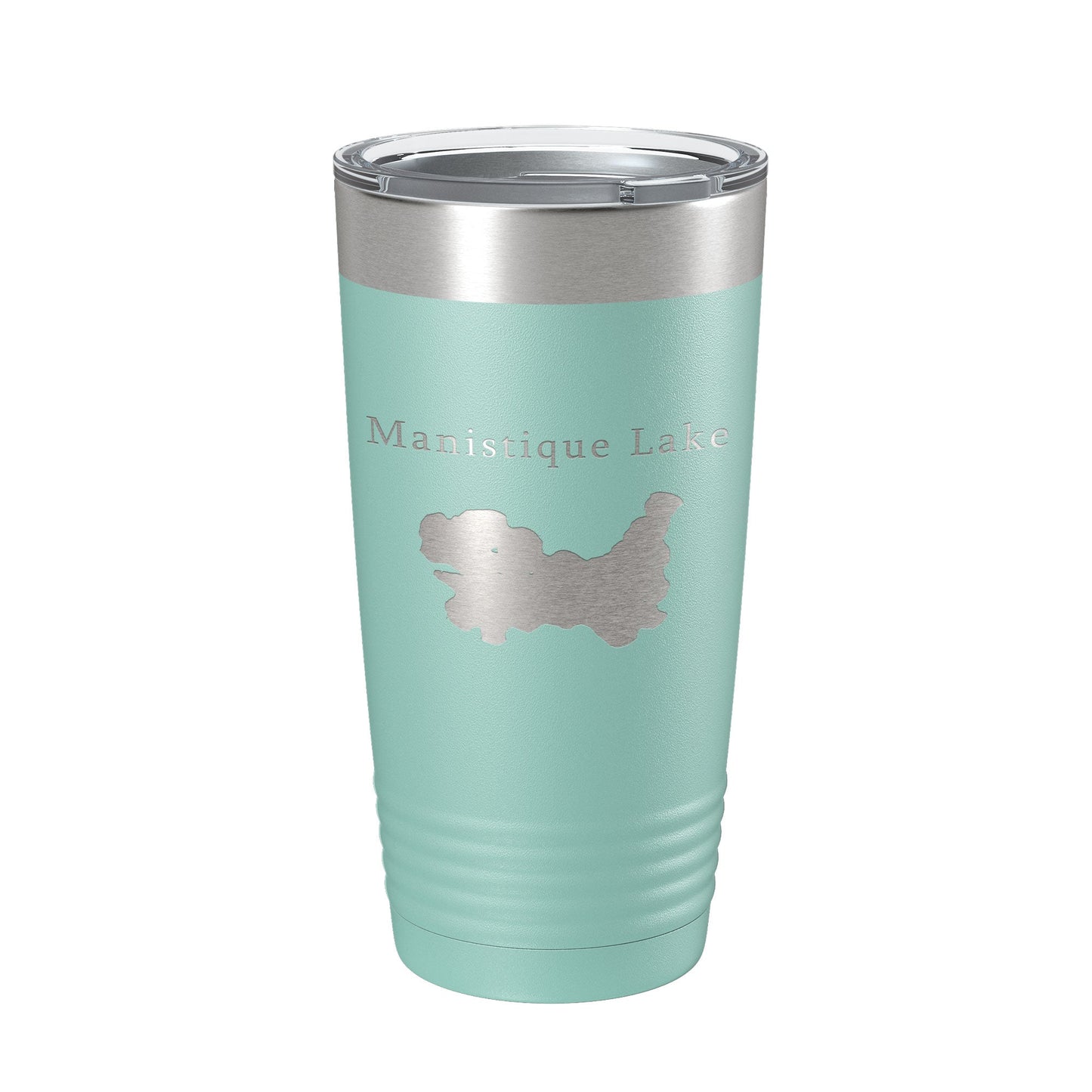Manistique Lake Map Tumbler Travel Mug Insulated Laser Engraved Coffee Cup Michigan 20 oz-12