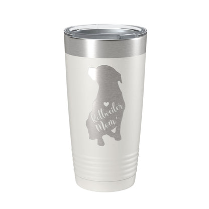 Rottweiler Mom Tumbler Dog Travel Mug Gift Insulated Laser Engraved Coffee Cup Rottie 20 oz-7