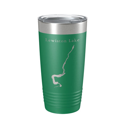 Lewiston Lake Map Tumbler Travel Mug Insulated Laser Engraved Coffee Cup California 20 oz-9