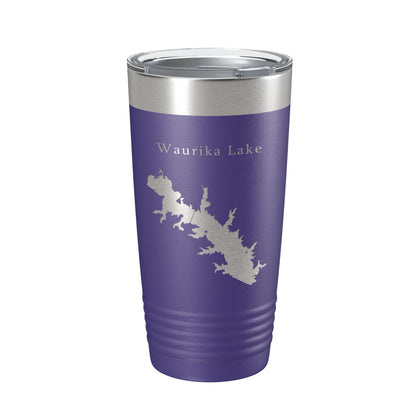 Waurika Lake Map Tumbler Travel Mug Insulated Laser Engraved Coffee Cup Oklahoma 20 oz-15