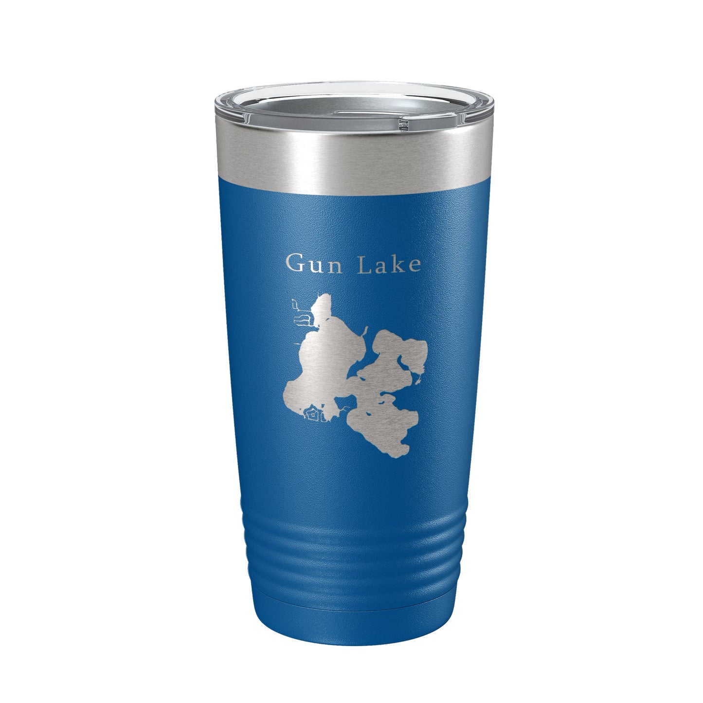 Gun Lake Map Tumbler Travel Mug Insulated Laser Engraved Coffee Cup Michigan 20 oz-6