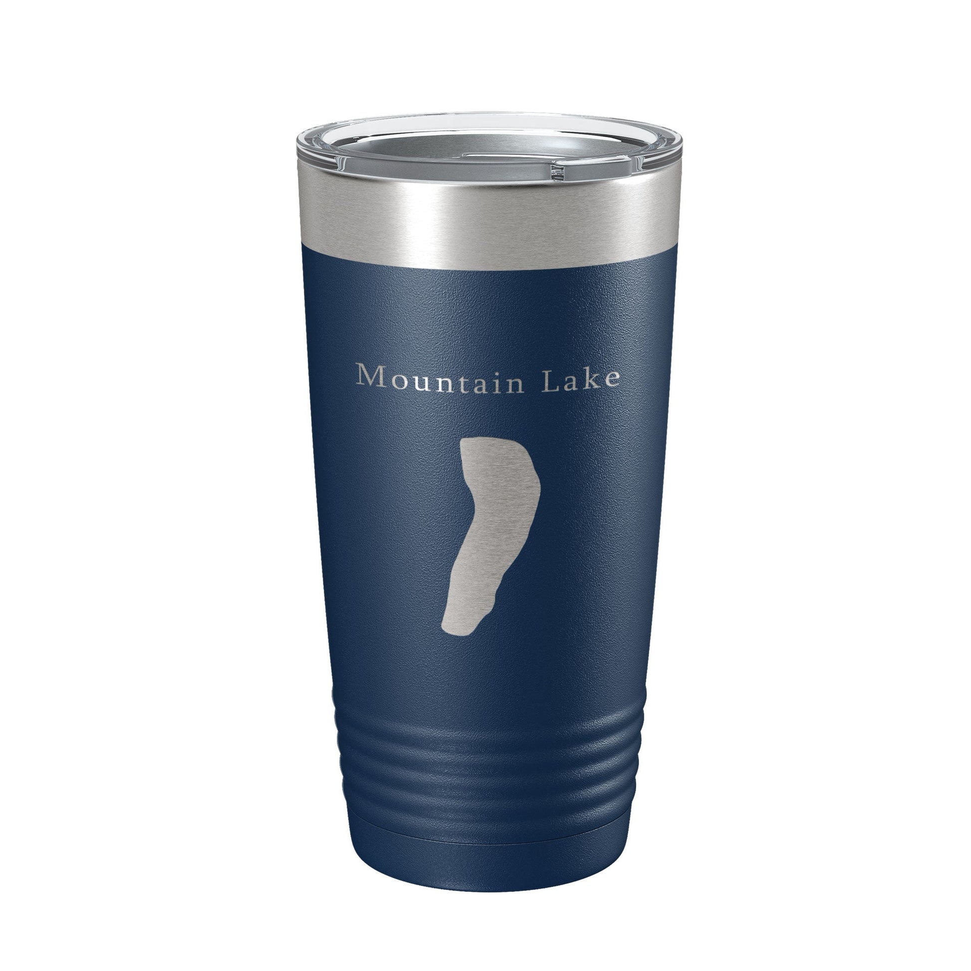 Mountain Lake Map Tumbler Travel Mug Insulated Laser Engraved Coffee Cup Virginia 20 oz-2