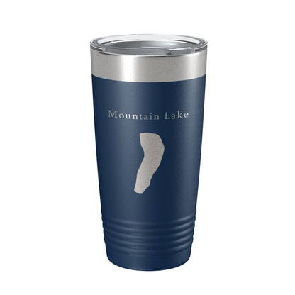 Mountain Lake Map Tumbler Travel Mug Insulated Laser Engraved Coffee Cup Virginia 20 oz-8