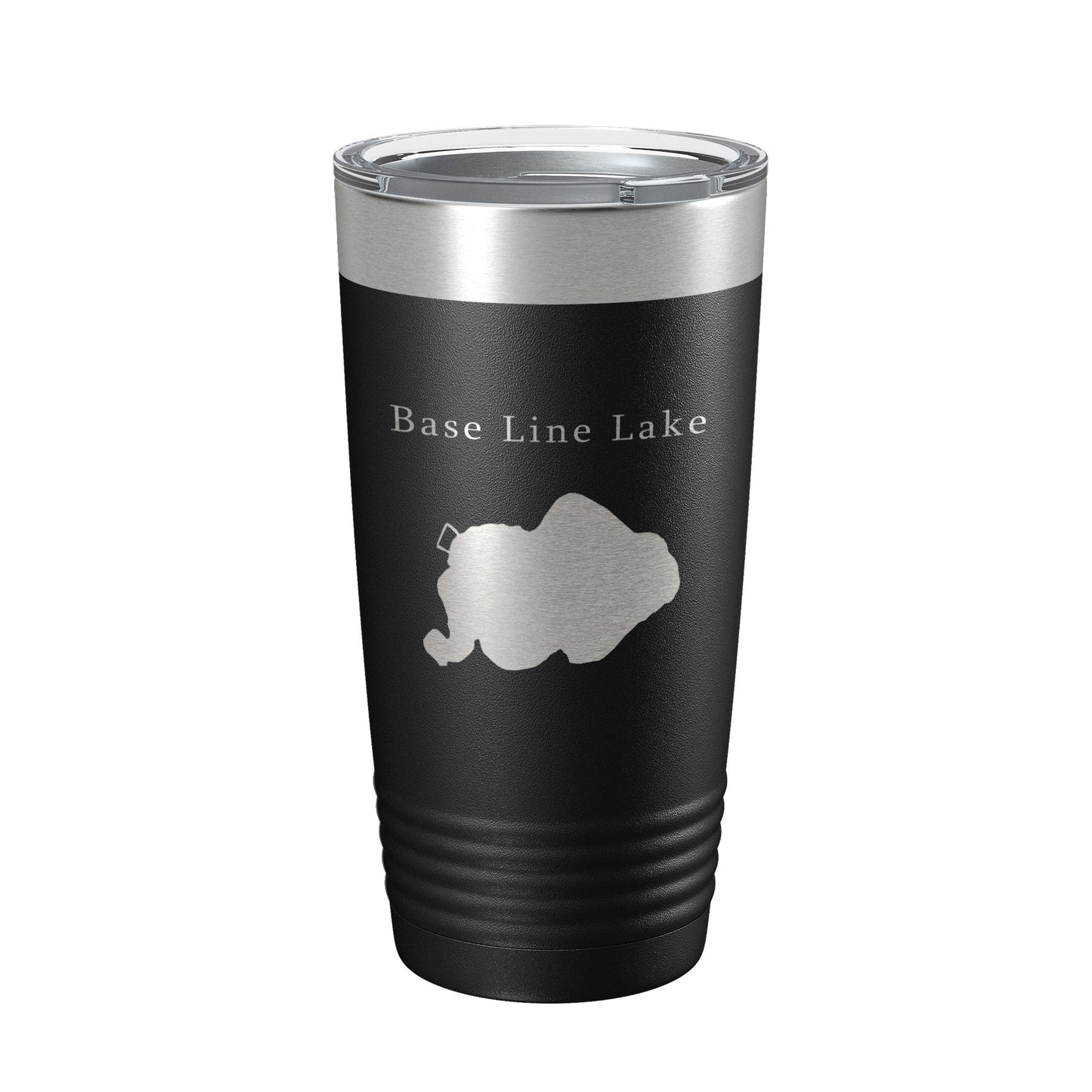 Base Line Lake Map Tumbler Travel Mug Insulated Laser Engraved Coffee Cup Huron River Chain of Lakes Michigan 20 oz-5