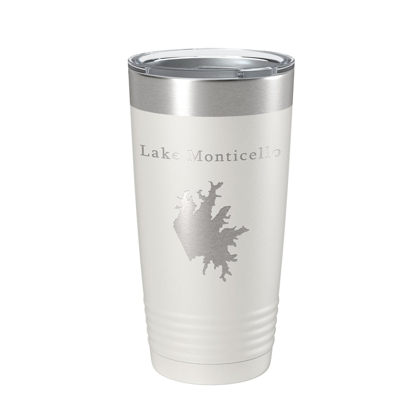 Lake Monticello Map Tumbler Travel Mug Insulated Laser Engraved Coffee Cup Arkansas 20 oz-1
