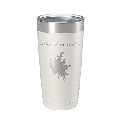Lake Monticello Map Tumbler Travel Mug Insulated Laser Engraved Coffee Cup Arkansas 20 oz-7