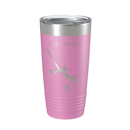 Lake Jordan Map Tumbler Travel Mug Insulated Laser Engraved Coffee Cup Alabama 20 oz-14