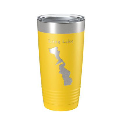 Long Lake Map Tumbler Travel Mug Insulated Laser Engraved Coffee Cup Minneapolis St. Paul Minnesota 20 oz-19