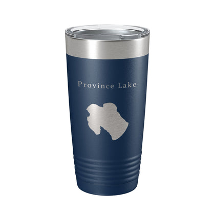 Province Lake Map Tumbler Travel Mug Insulated Laser Engraved Coffee Cup Maine 20 oz-8