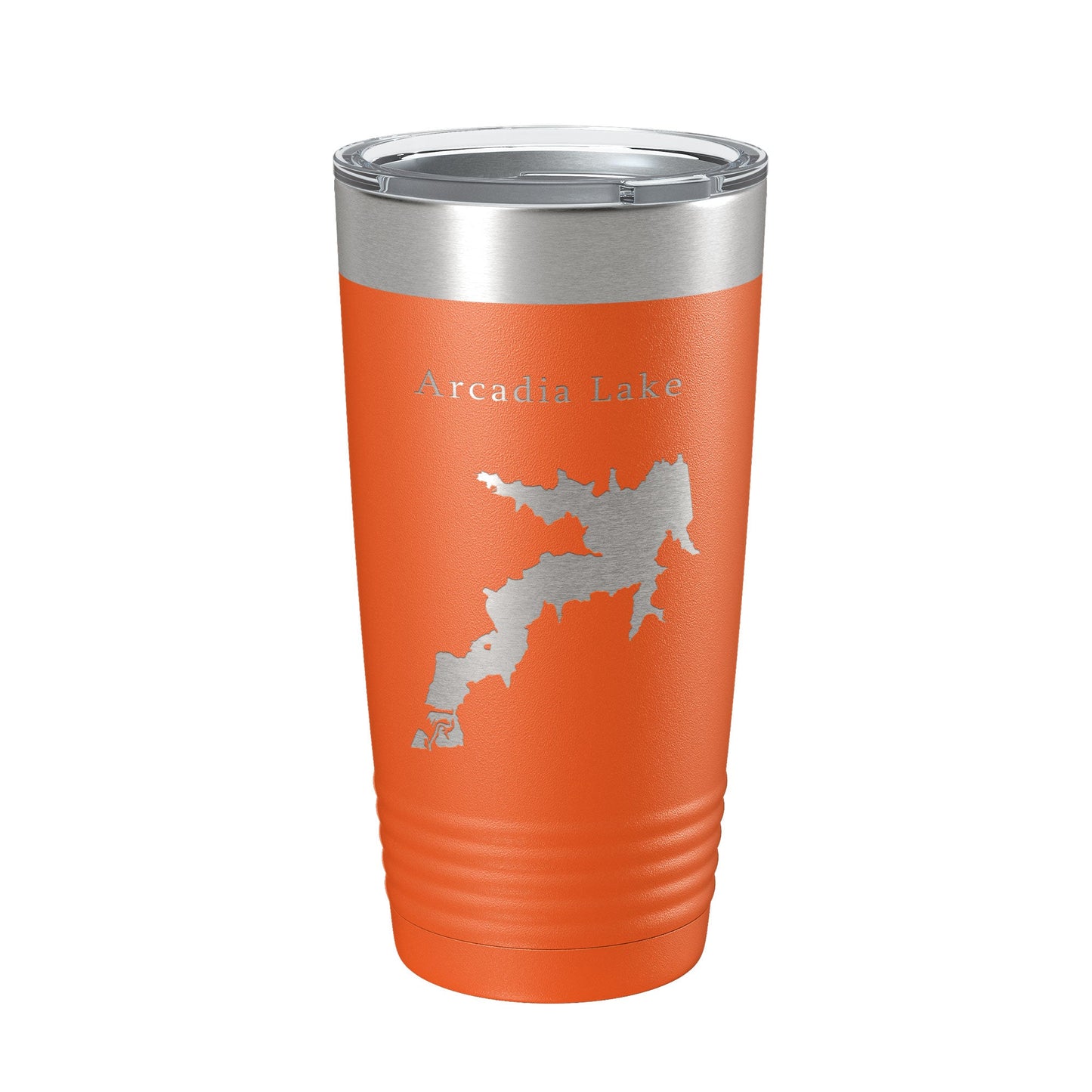 Arcadia Lake Map Tumbler Travel Mug Insulated Laser Engraved Coffee Cup Oklahoma 20 oz-17