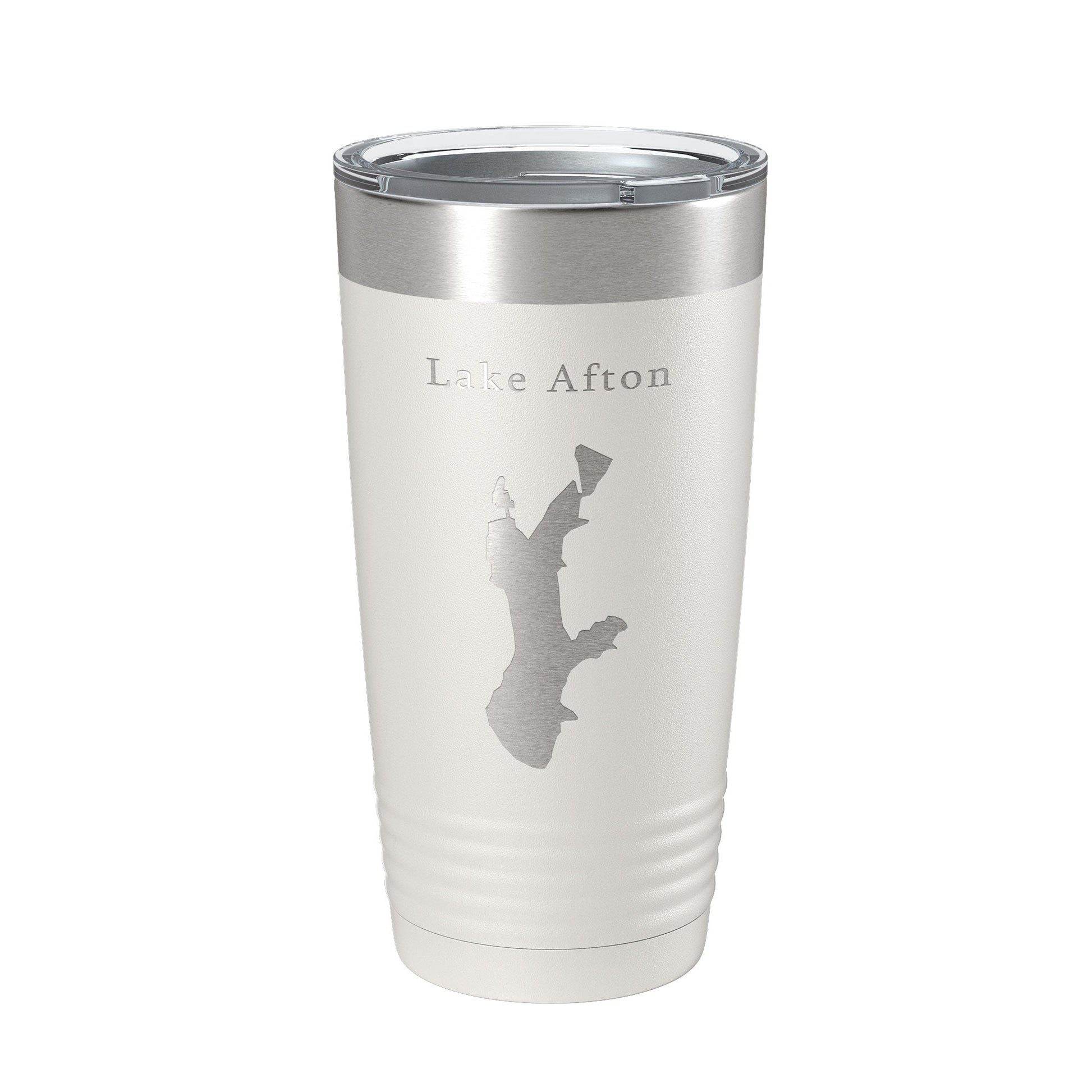 Lake Afton Map Tumbler Travel Mug Insulated Laser Engraved Coffee Cup Kansas 20 oz-1