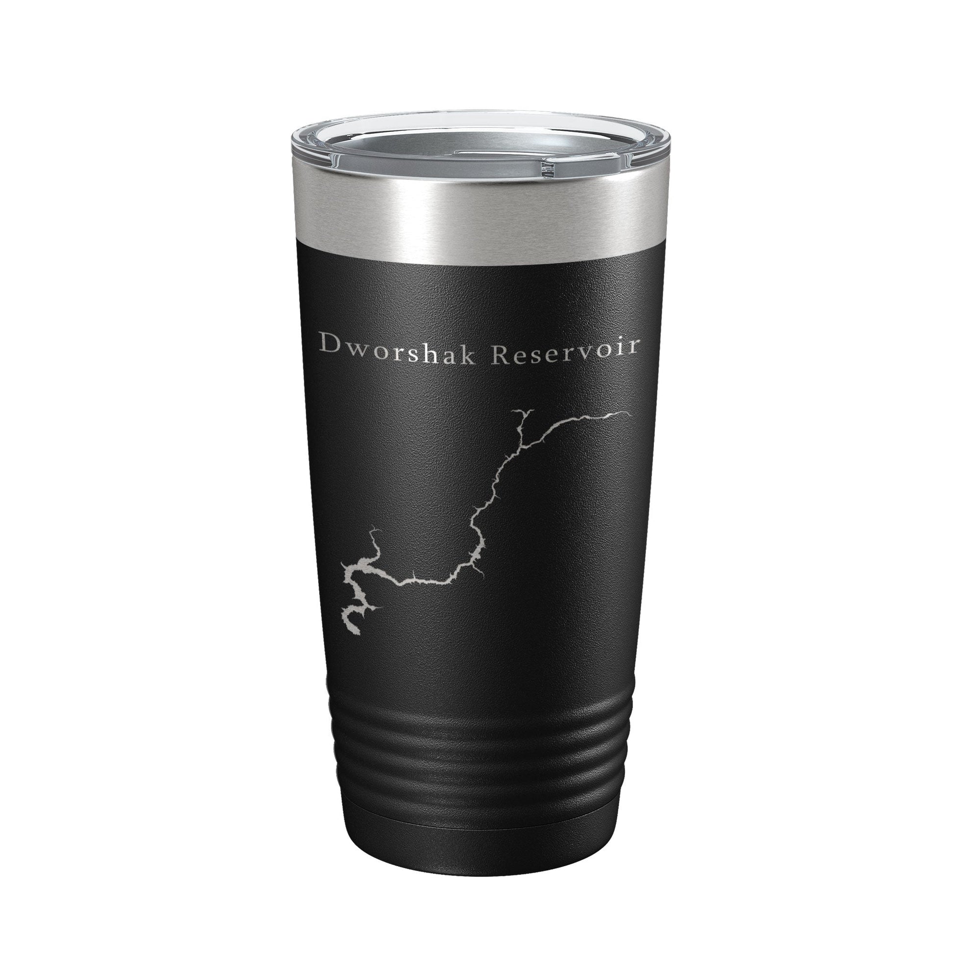 Dworshak Reservoir Tumbler Lake Map Travel Mug Insulated Laser Engraved Coffee Cup Idaho 20 oz-5