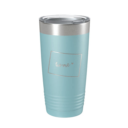Wyoming Tumbler Home State Travel Mug Insulated Laser Engraved Map Coffee Cup 20 oz-13