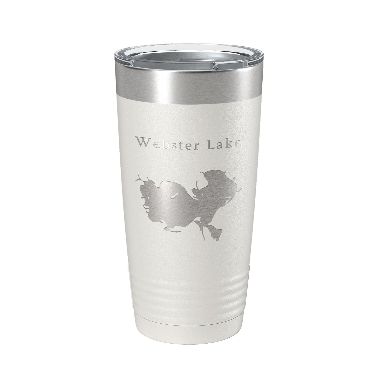 Webster Lake Map Tumbler Travel Mug Insulated Laser Engraved Coffee Cup Indiana 20 oz-7