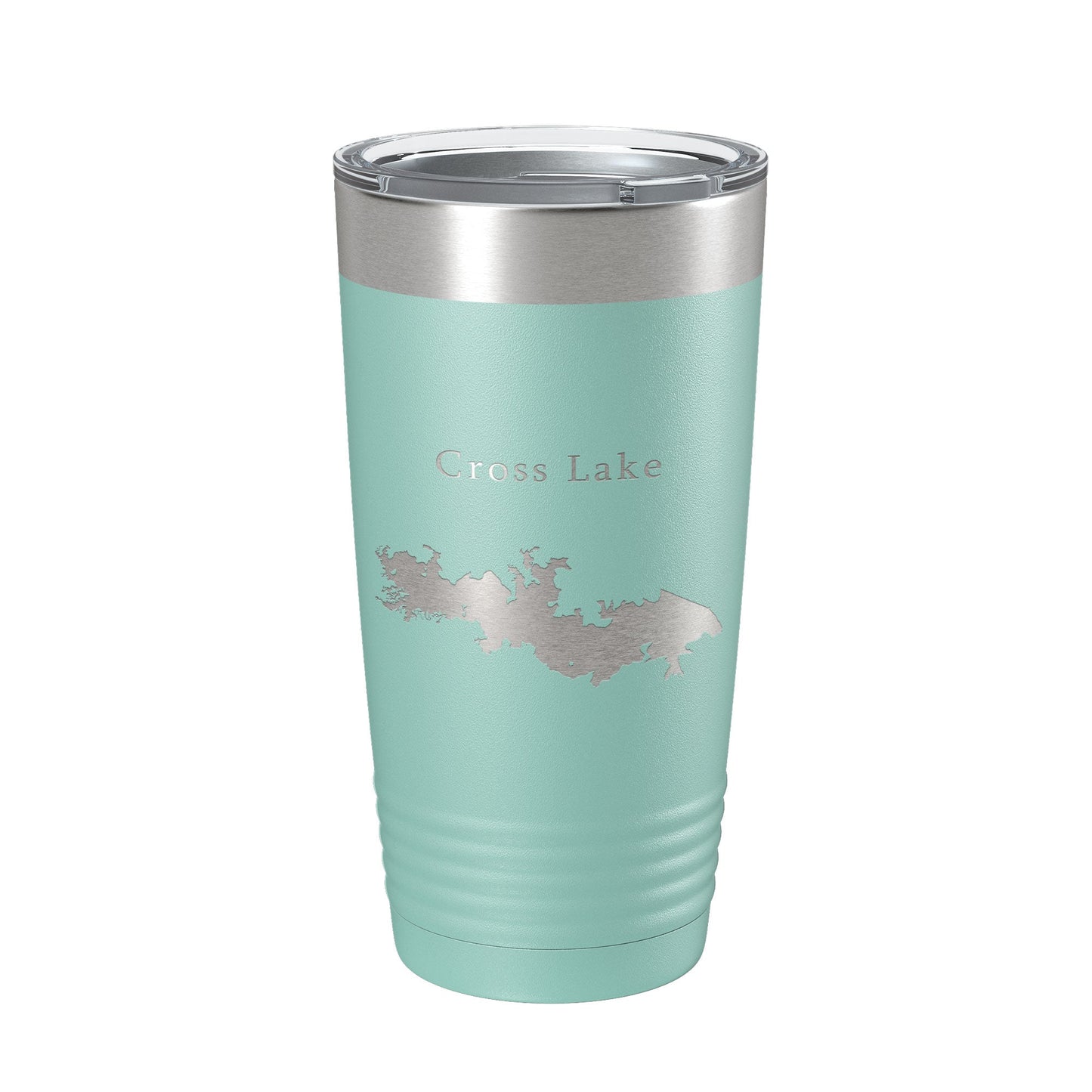 Cross Lake Map Tumbler Travel Mug Insulated Laser Engraved Coffee Cup Shreveport Louisiana 20 oz-12
