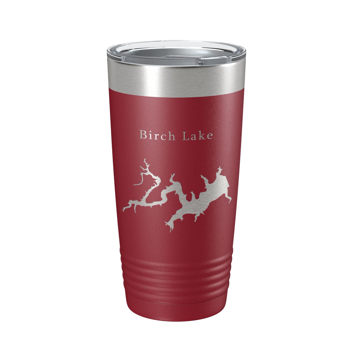 Birch Lake Map Tumbler Travel Mug Insulated Laser Engraved Coffee Cup Oklahoma 20 oz-18