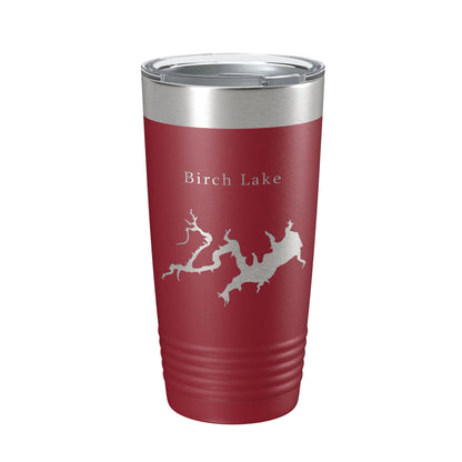 Birch Lake Map Tumbler Travel Mug Insulated Laser Engraved Coffee Cup Oklahoma 20 oz-18