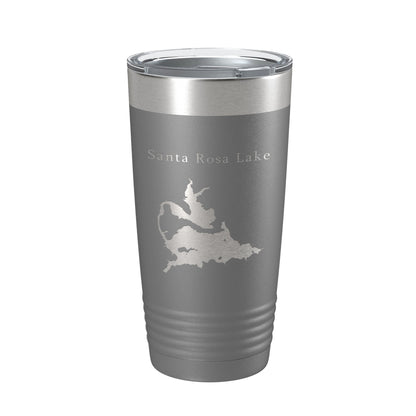 Santa Rosa Lake Map Tumbler Travel Mug Insulated Laser Engraved Coffee Cup New Mexico 20 oz-16
