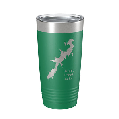 Briery Creek Lake Map Tumbler Travel Mug Insulated Laser Engraved Coffee Cup Virginia 20 oz-9