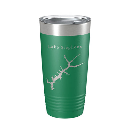 Lake Stephens Map Tumbler Travel Mug Insulated Laser Engraved Coffee Cup West Virginia 20 oz-9