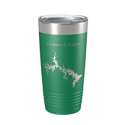 Skiatook Lake Map Tumbler Travel Mug Insulated Laser Engraved Coffee Cup Oklahoma 20 oz-9