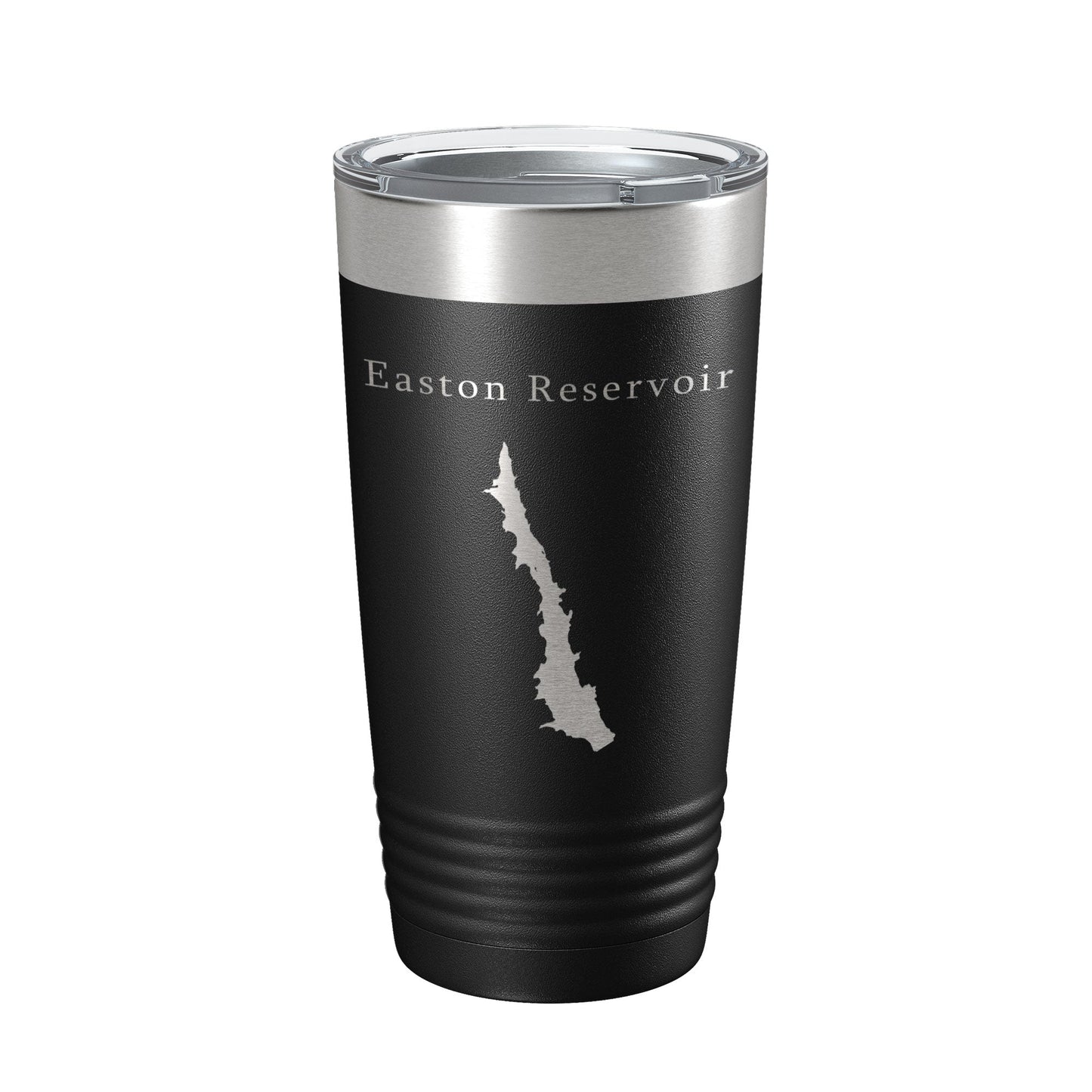 Easton Reservoir Tumbler Lake Map Travel Mug Insulated Laser Engraved Coffee Cup Connecticut 20 oz-0