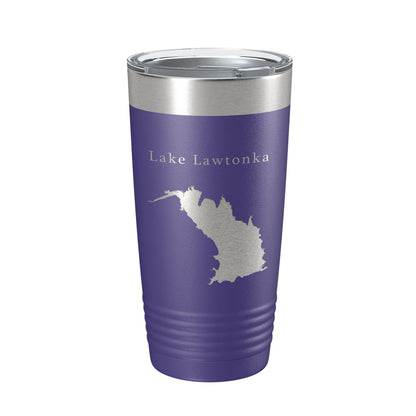 Lake Lawtonka Map Tumbler Travel Mug Insulated Laser Engraved Coffee Cup Oklahoma 20 oz-15