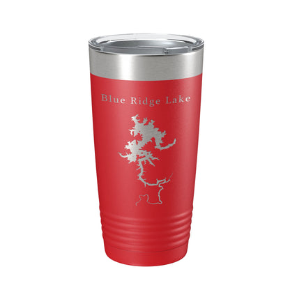 Blue Ridge Lake Map Tumbler Travel Mug Insulated Laser Engraved Coffee Cup Georgia 20 oz-10