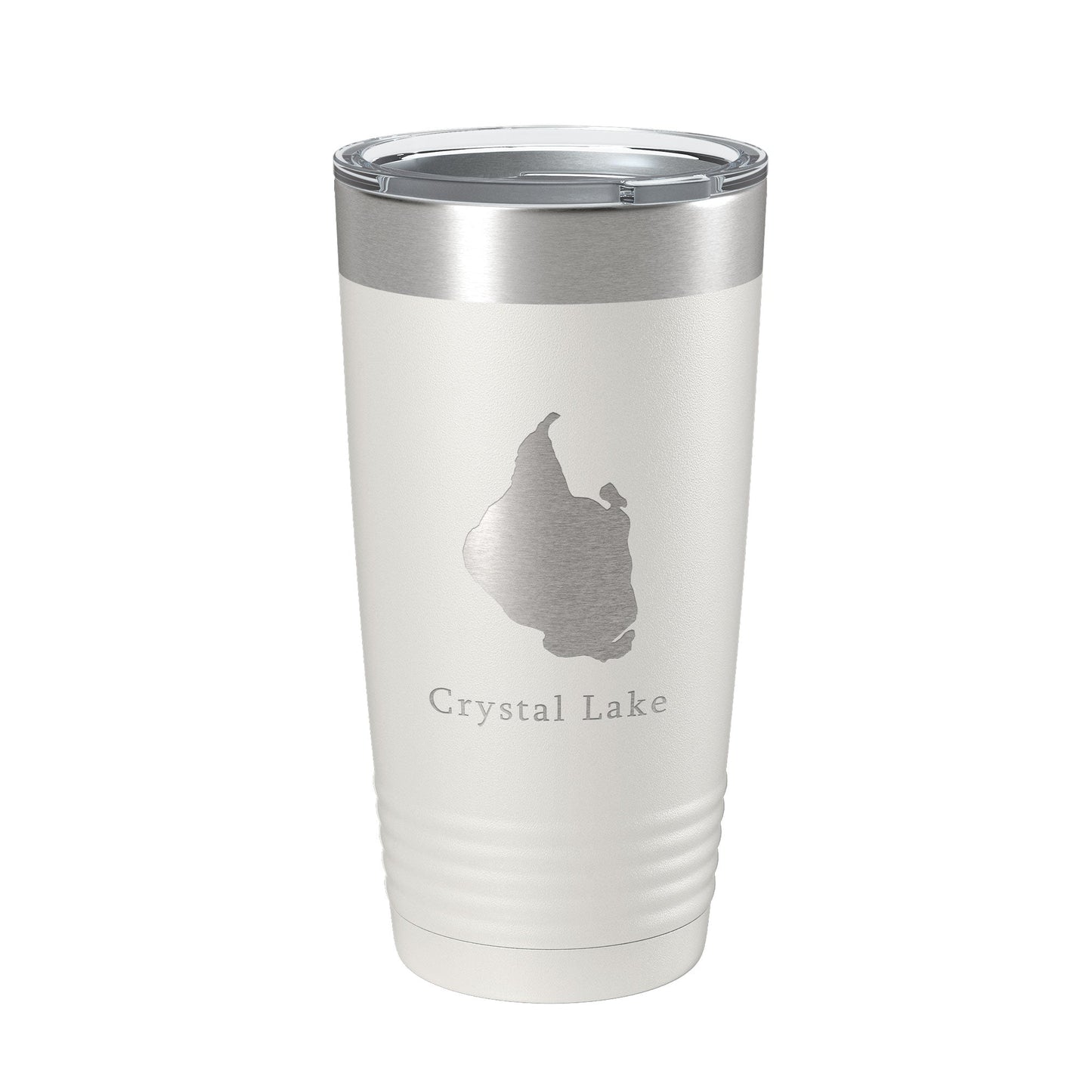 Crystal Lake Map Tumbler Travel Mug Insulated Laser Engraved Coffee Cup Connecticut 20 oz-7