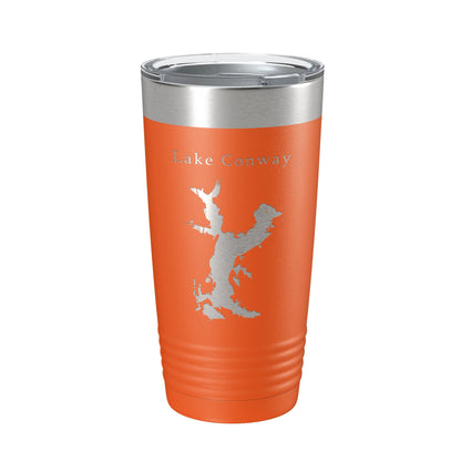 Lake Conway Map Tumbler Travel Mug Insulated Laser Engraved Coffee Cup Arkansas 20 oz-17