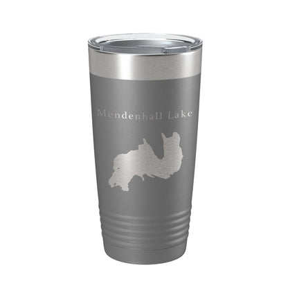 Mendenhall Lake Map Tumbler Travel Mug Insulated Laser Engraved Coffee Cup Alaska 20 oz-16