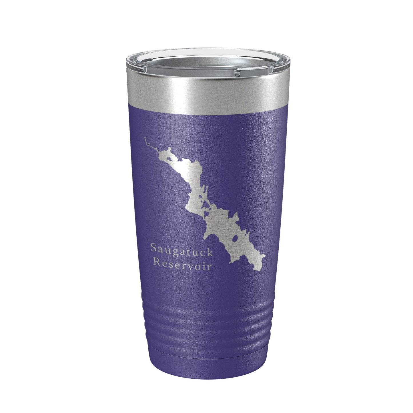 Saugatuck Reservoir Tumbler Lake Map Travel Mug Insulated Laser Engraved Coffee Cup Connecticut 20 oz-15