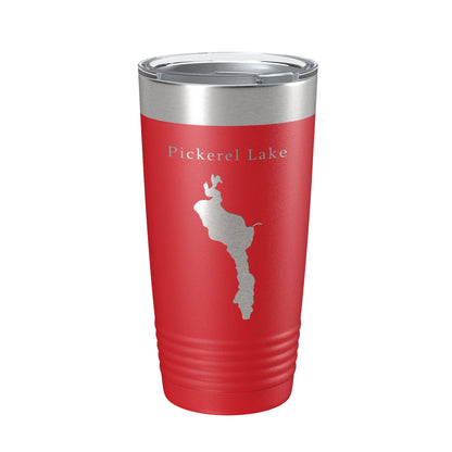 Pickerel Lake Map Tumbler Travel Mug Insulated Laser Engraved Coffee Cup South Dakota 20 oz-10