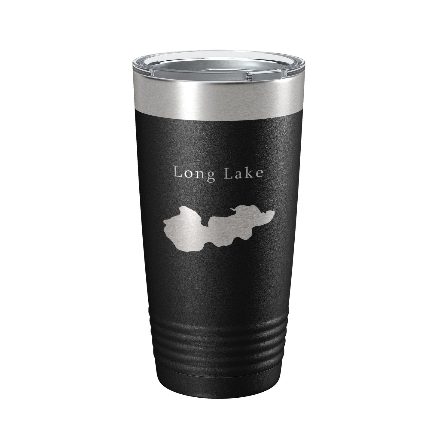 Long Lake Map Tumbler Travel Mug Insulated Laser Engraved Coffee Cup Minneapolis Minnesota 20 oz-0