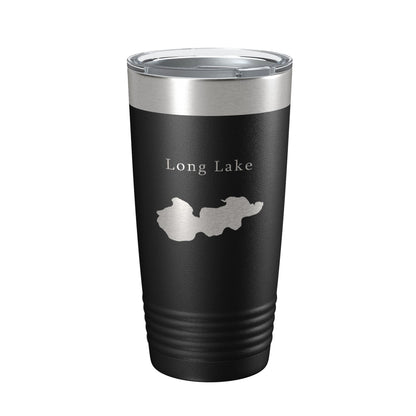 Long Lake Map Tumbler Travel Mug Insulated Laser Engraved Coffee Cup Minneapolis Minnesota 20 oz-5