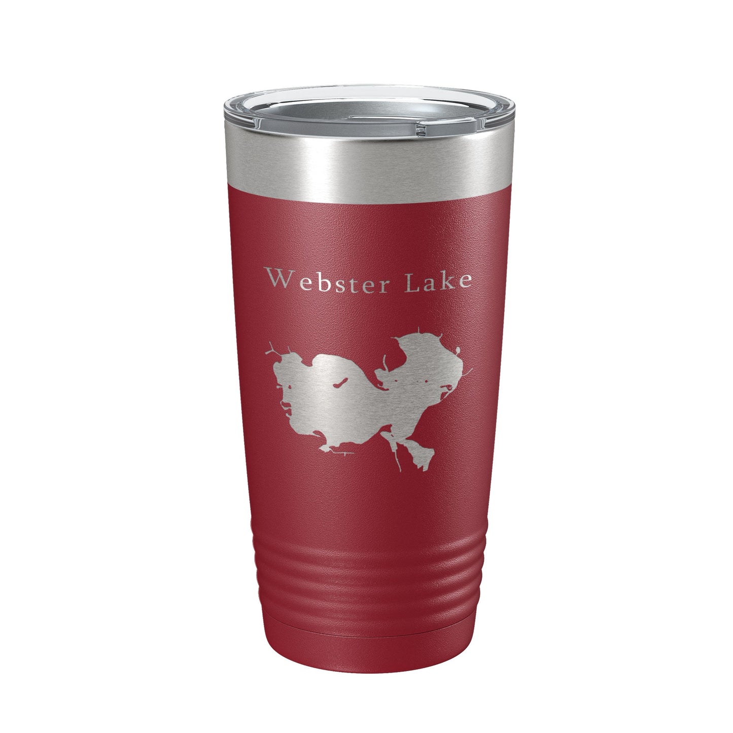 Webster Lake Map Tumbler Travel Mug Insulated Laser Engraved Coffee Cup Indiana 20 oz-18