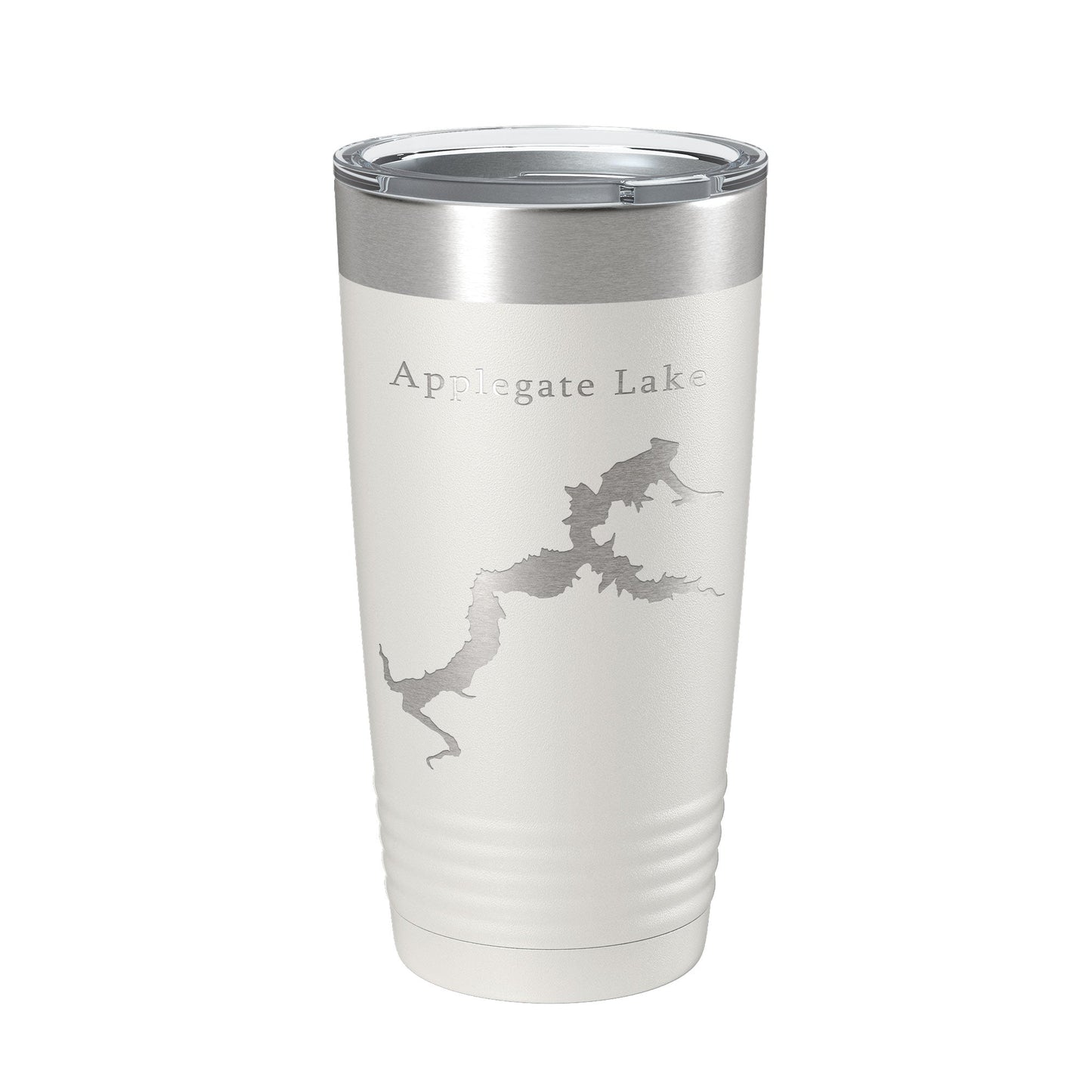 Applegate Lake Map Tumbler Travel Mug Insulated Laser Engraved Coffee Cup Oregon 20 oz-1