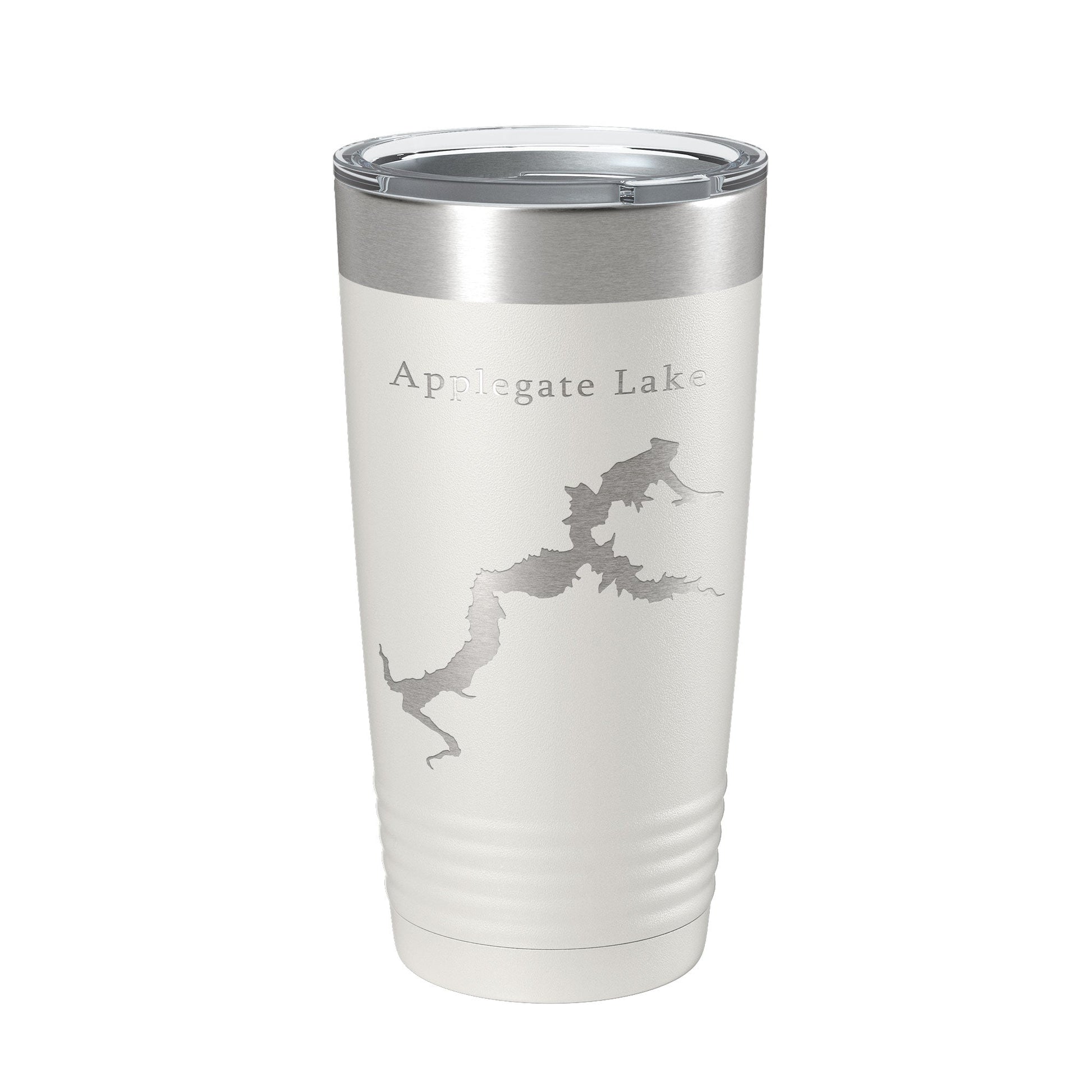 Applegate Lake Map Tumbler Travel Mug Insulated Laser Engraved Coffee Cup Oregon 20 oz-1