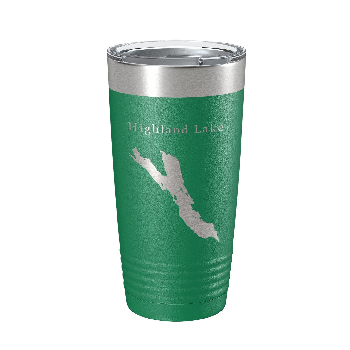 Highland Lake Bridgton Map Tumbler Travel Mug Insulated Laser Engraved Coffee Cup Maine 20 oz-9