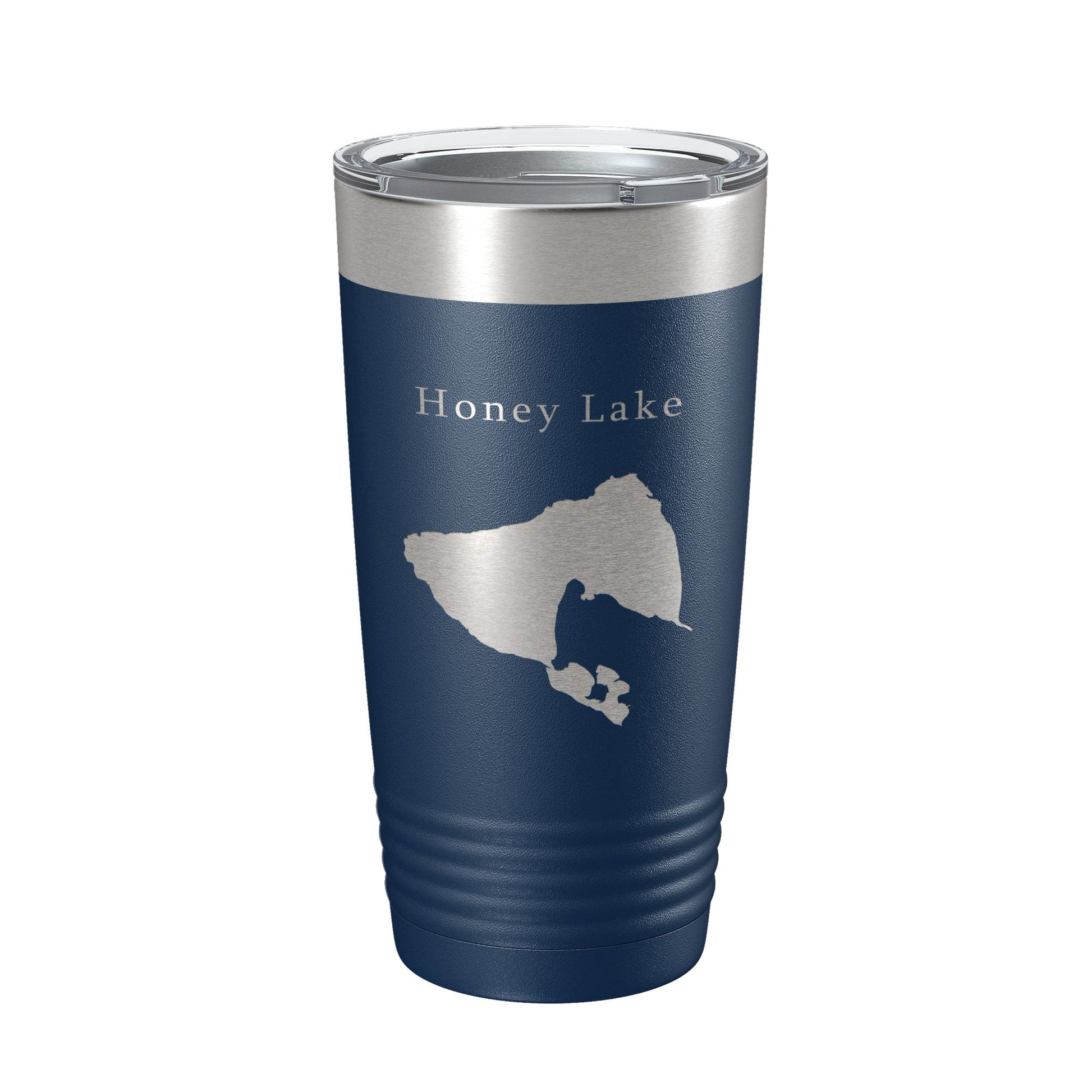 Honey Lake Map Tumbler Travel Mug Insulated Laser Engraved Coffee Cup California 20 oz-2