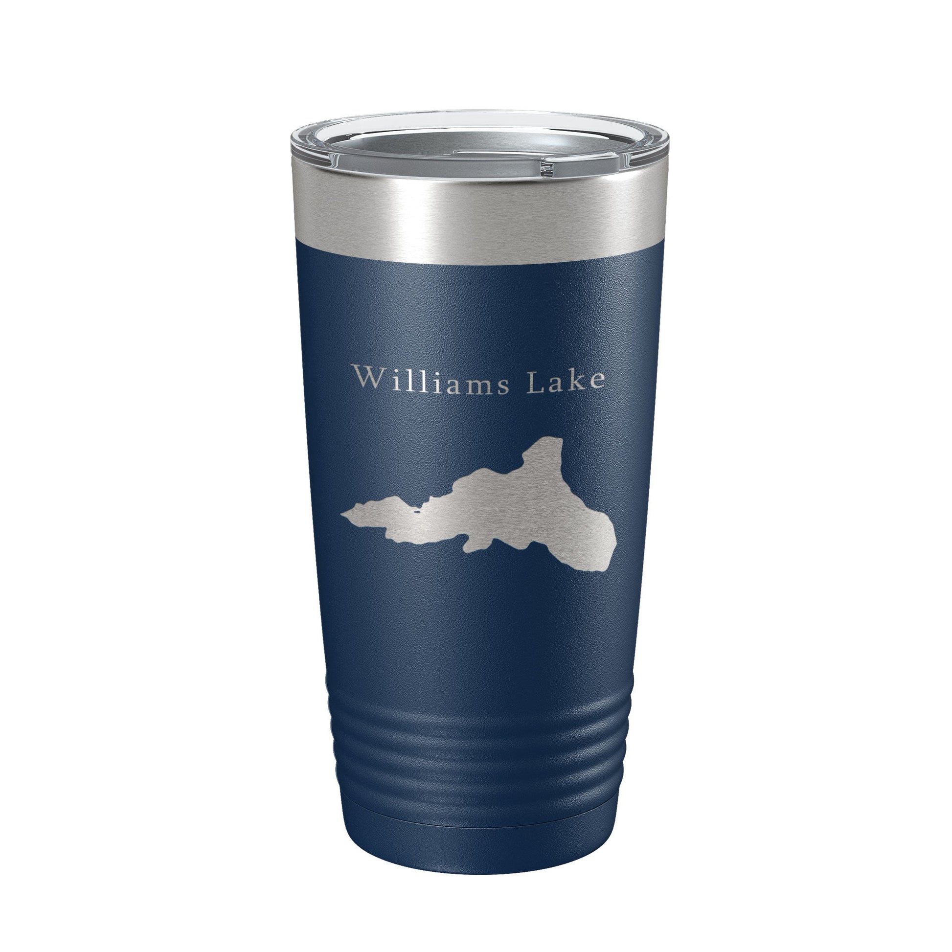 Williams Lake Map Tumbler Travel Mug Insulated Laser Engraved Coffee Cup Idaho 20 oz-2
