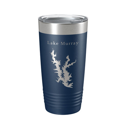 Lake Murray Map Tumbler Travel Mug Insulated Laser Engraved Coffee Cup Oklahoma 20 oz-2