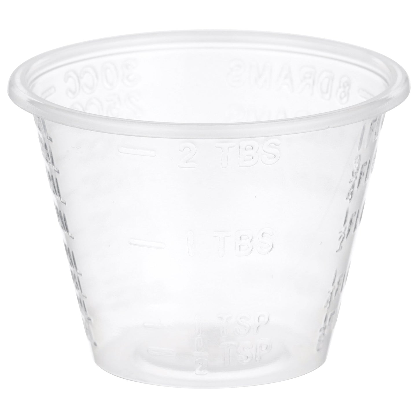 Medicine Cup McKesson 1 oz. Clear Plastic Disposable NonSterile
