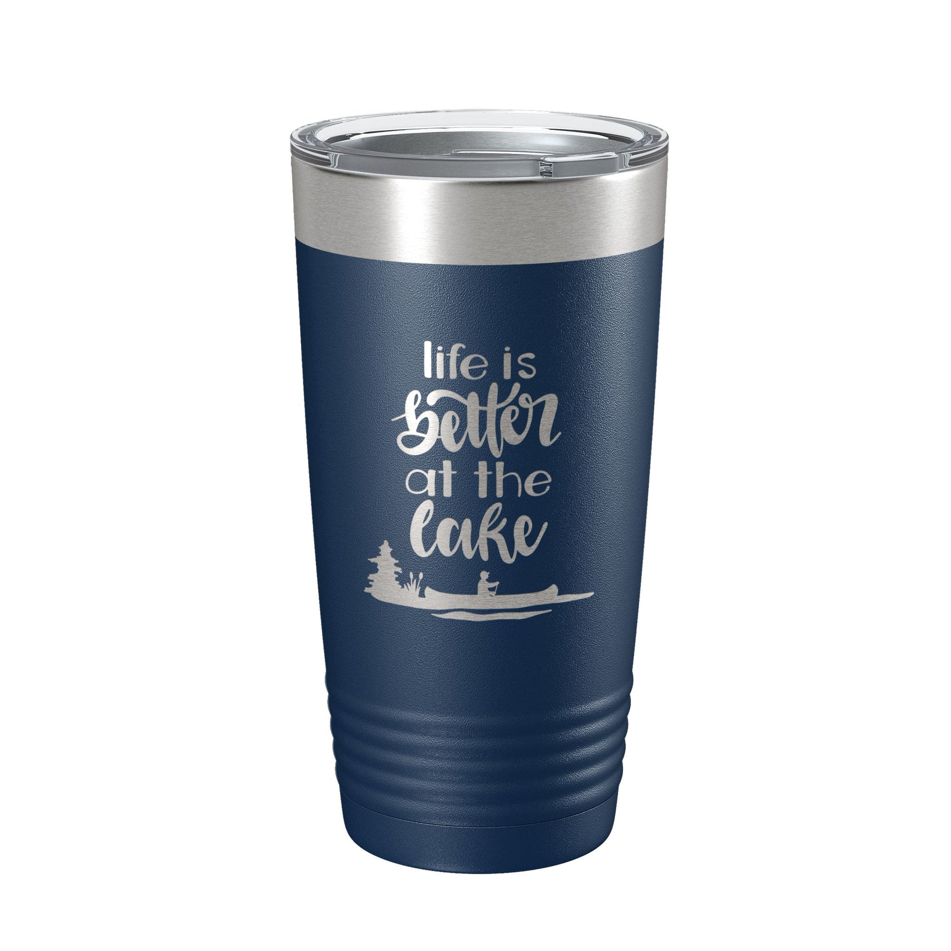 Life is Better at the Lake Lake Life Tumbler Travel Mug Insulated Laser Engraved Coffee Cup 20 oz-2
