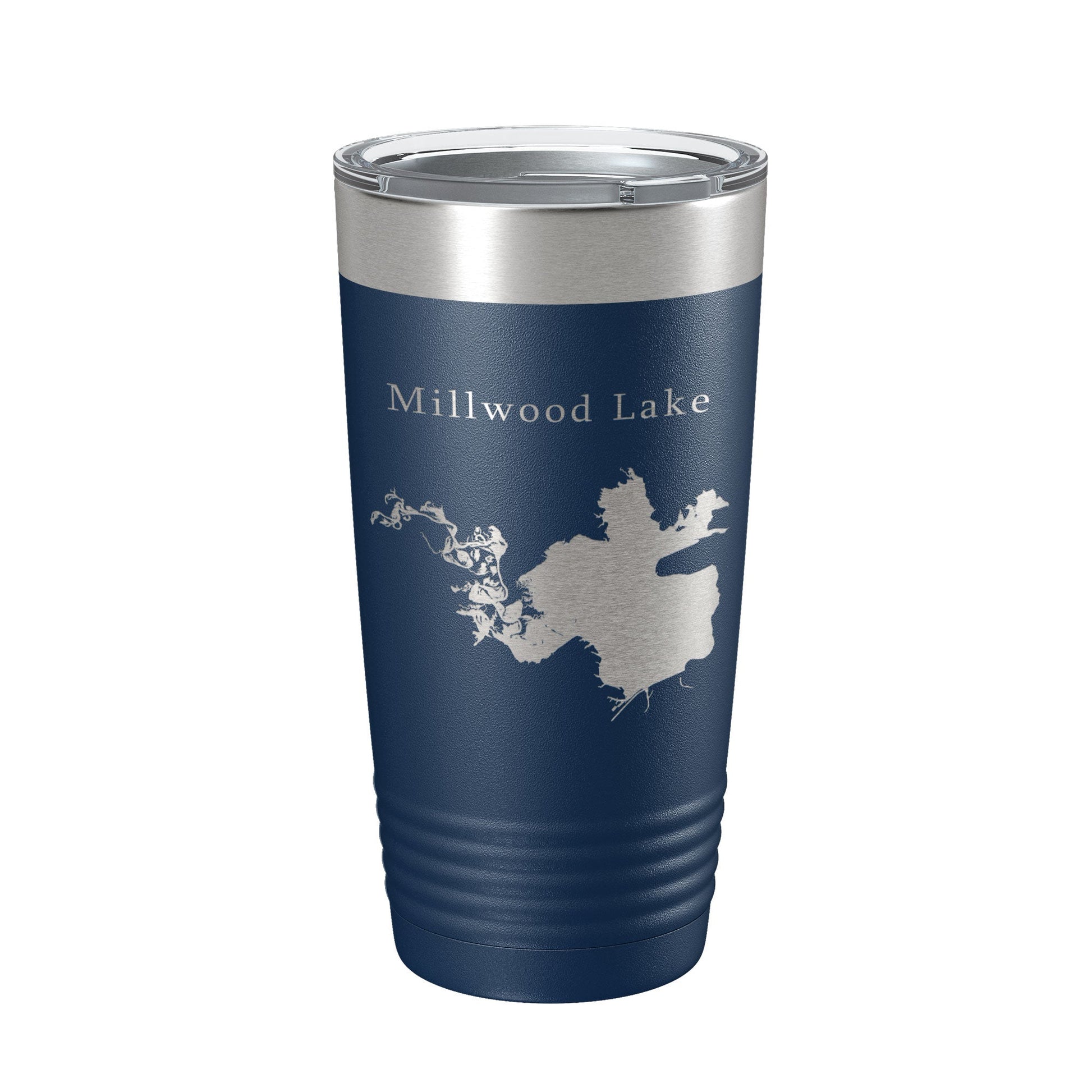 Millwood Lake Map Tumbler Travel Mug Insulated Laser Engraved Coffee Cup Arkansas 20 oz-2